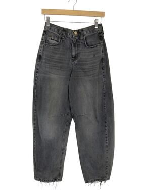 BDG High Rise Barrell Leg Jeans Charcoal Gray Black Women's Size 24